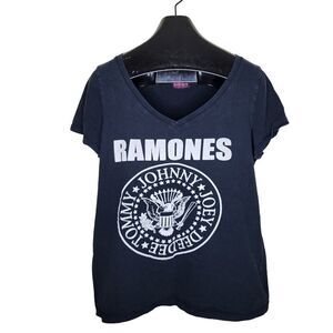 Ramones Clothing Band Tshirt Johnny Joey Deedee Tommy Womens Size 1X Black